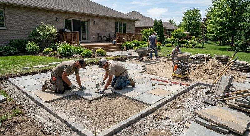 Our team working on Concrete Installation projects in Harrisburg, PA