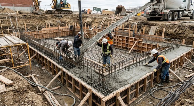 Basement Concrete Installation in Hershey, PA