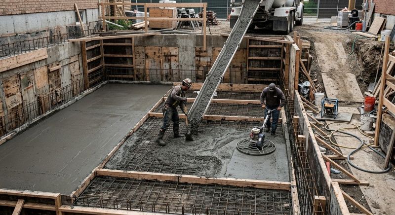 Basement Concrete Installation in Mount Joy, PA