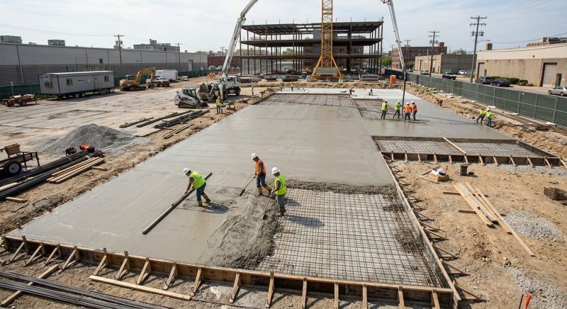 Commercial Slab Construction in Lewisberry, PA