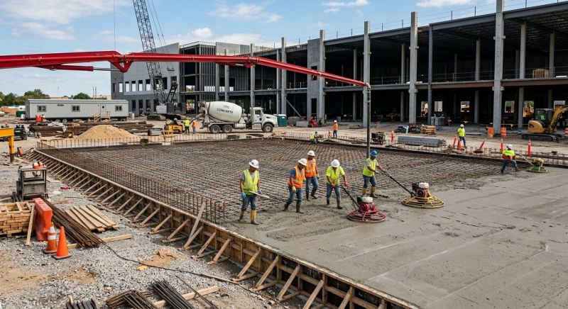 Commercial Slab Construction in New Cumberland, PA