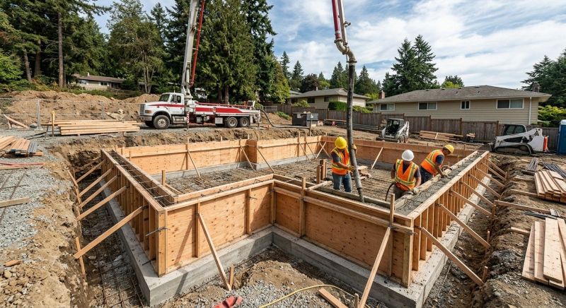 Concrete Foundation Installation in Dover, PA