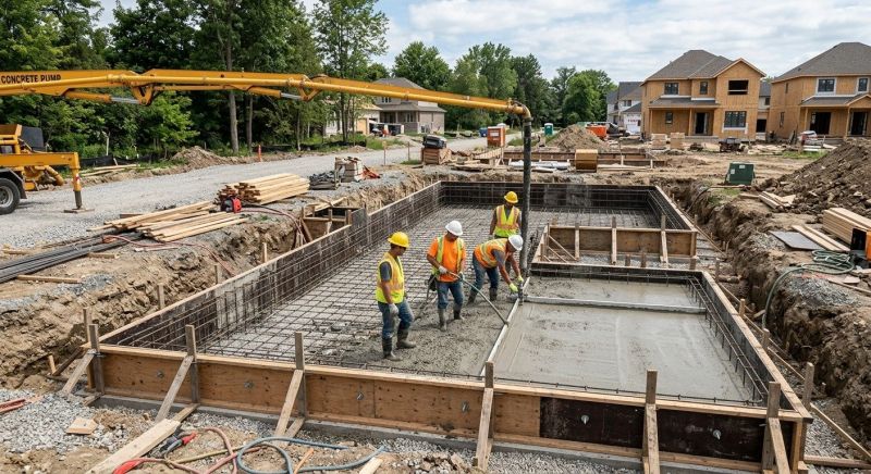 Concrete Foundation Installation in Etters, PA