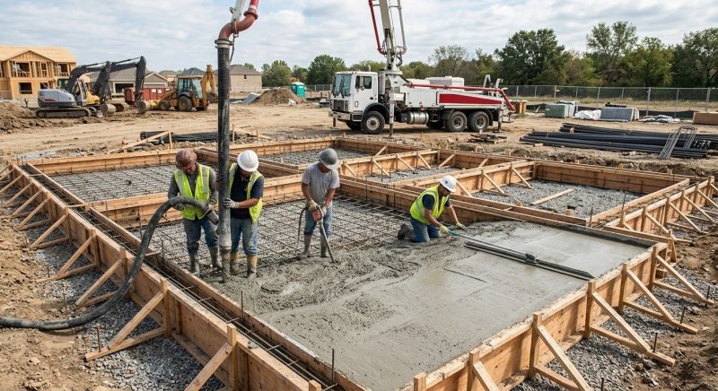 Foundation Wall Pouring in Hershey, PA