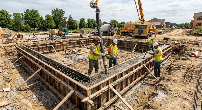 Foundation Wall Pouring in Liverpool, PA