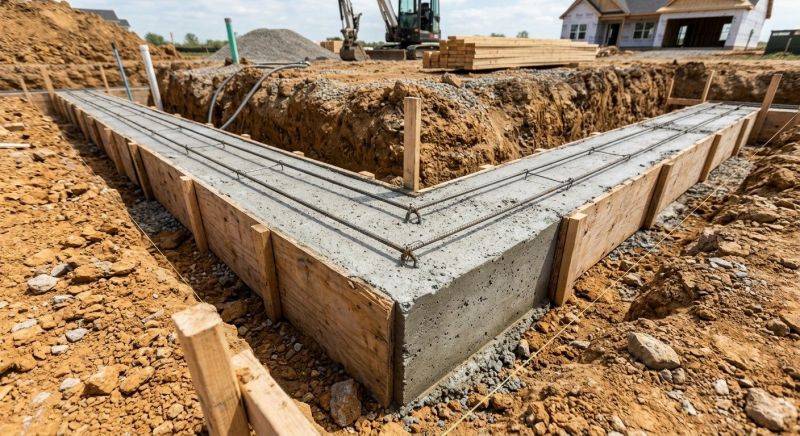House Footing Construction in Harrisburg, PA