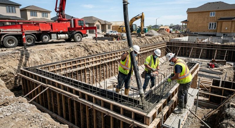 Poured Foundation Installation in Harrisburg, PA
