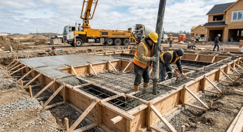Concrete Foundation Installation in Liverpool, PA
